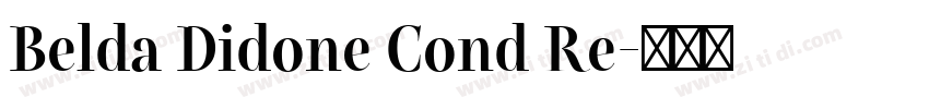 Belda Didone Cond Re字体转换